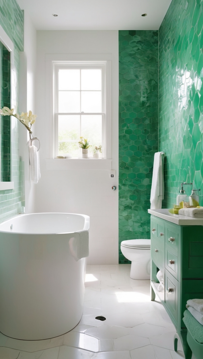 emerald green bathroom tiles, green tile bathroom, emerald green wall tiles, bathroom tiles green, green bathroom tile ideas