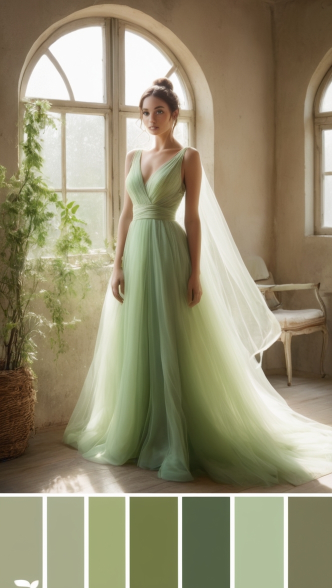 Green interior design, Green living room, Green home decor, Green paint colors, Green bedroom décor