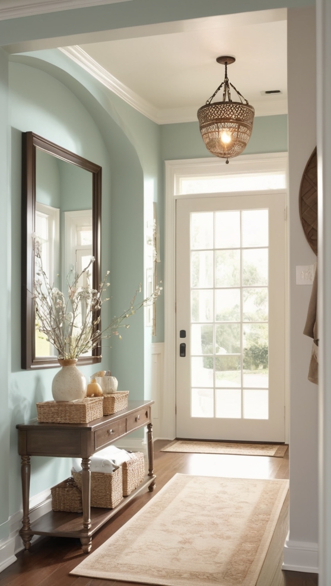 home decor mirror, hallway mirror, foyer mirror, entryway mirror, living room mirror