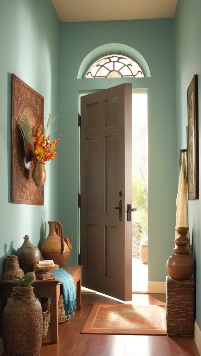 Indian home decor, Entrance decor ideas, Entryway design, Indian foyer decor, Home entrance makeover