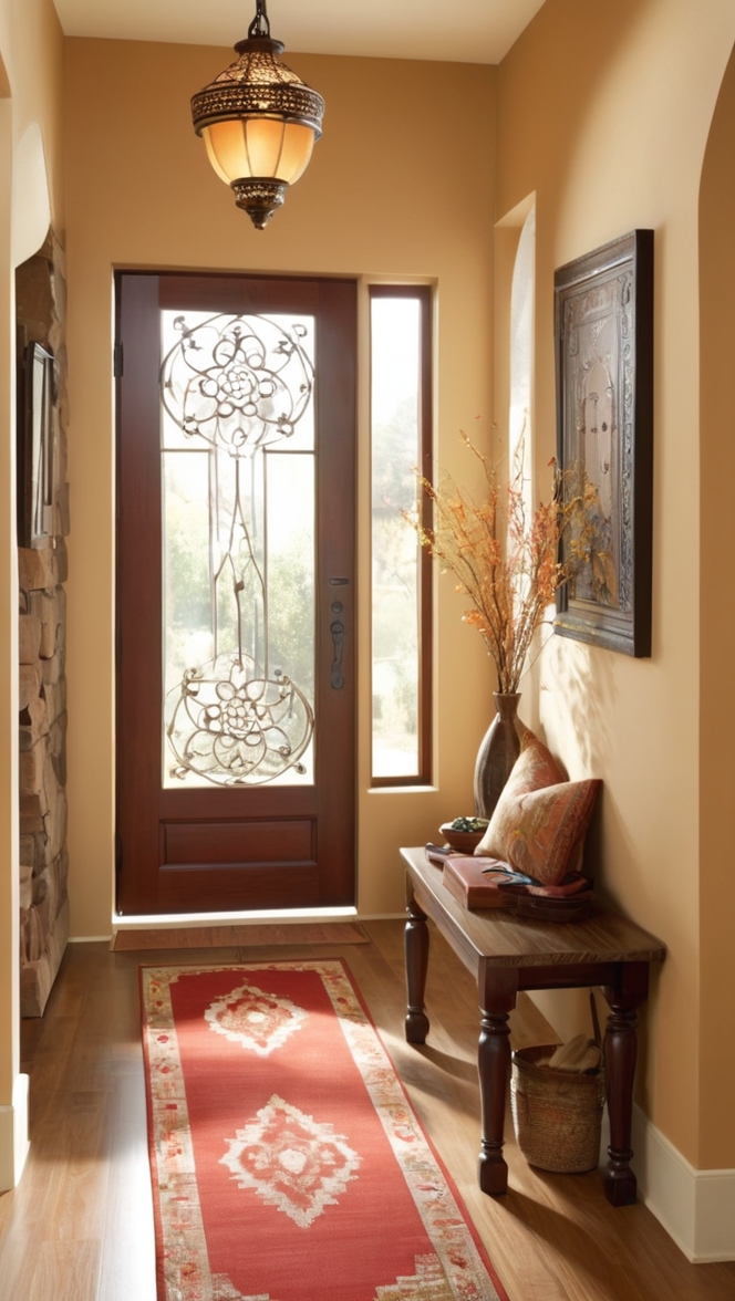 Indian home decor, Entrance decor ideas, Entryway design, Indian foyer decor, Home entrance makeover