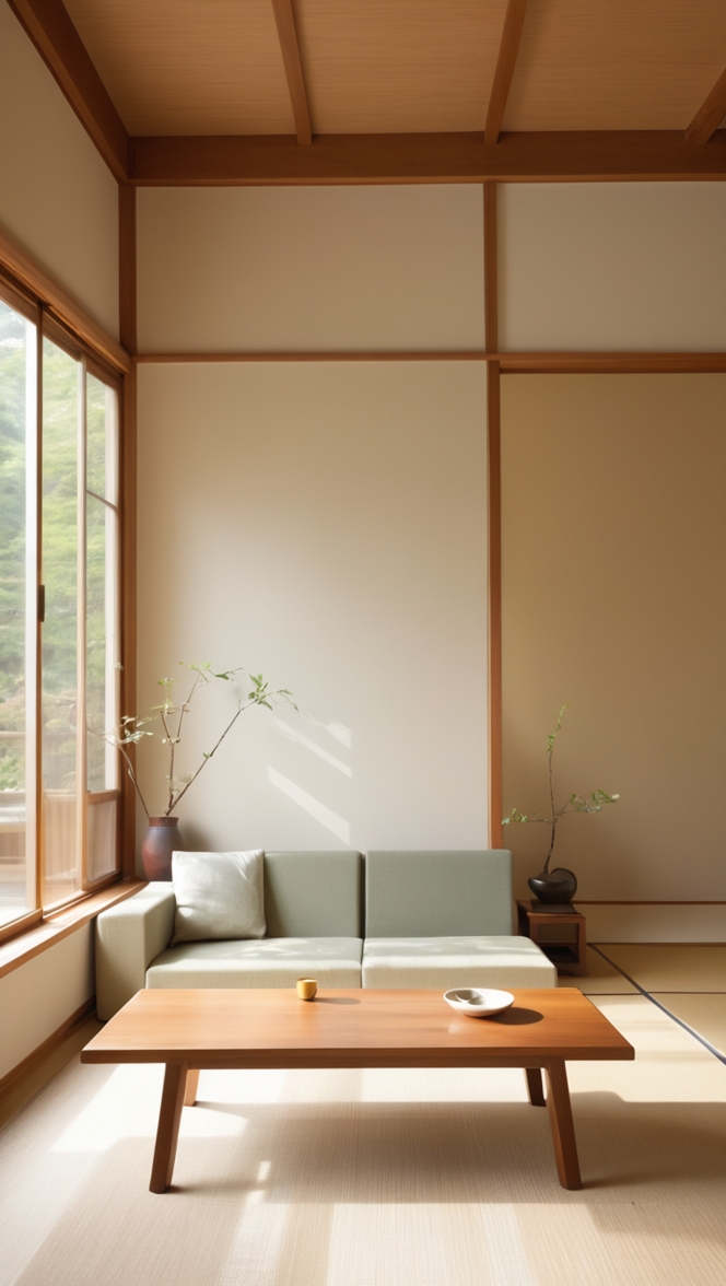japanese interior design, minimalist home decor, traditional japanese living room, modern asian design, zen home decor