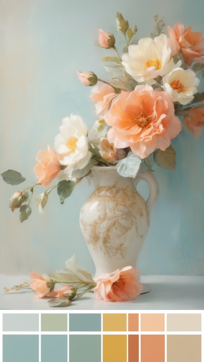 paint palette, color swatch, painting supplies, artist palette, color palette