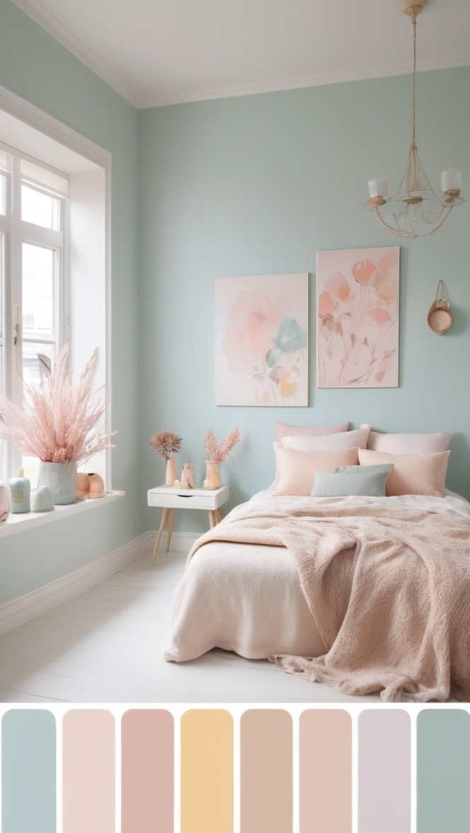 pastel color swatches, pastel color scheme, pastel color combinations, pastel color chart, pastel color palette inspiration