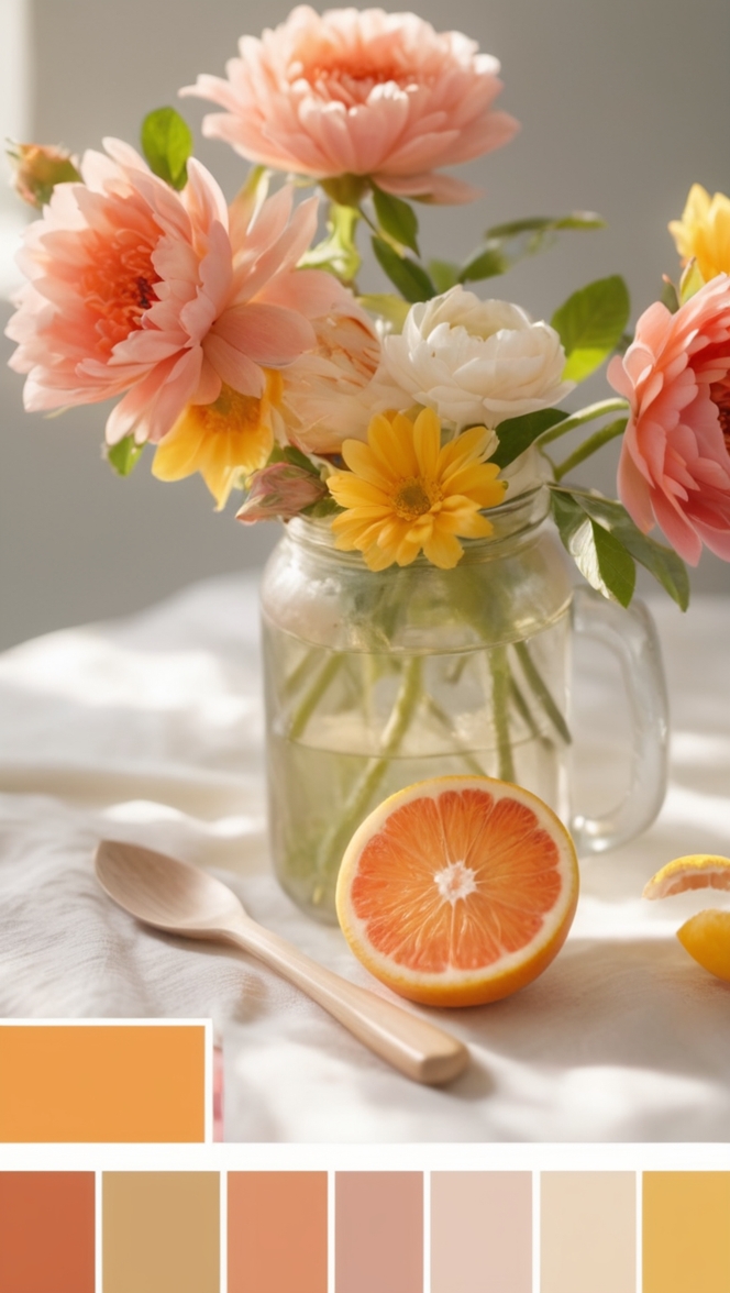 color swatches, summer fashion, vibrant hues, seasonal trends, sun-kissed tones