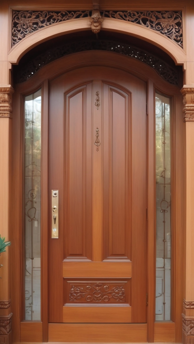 What are the best teak wood main door designs for Indian entrances? ?