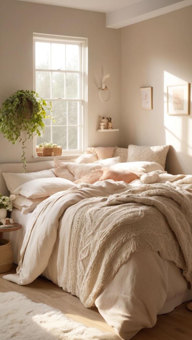warm bedroom decor, cozy bedroom ideas, cozy bedroom design, warm bedroom colors, cozy bedroom makeover