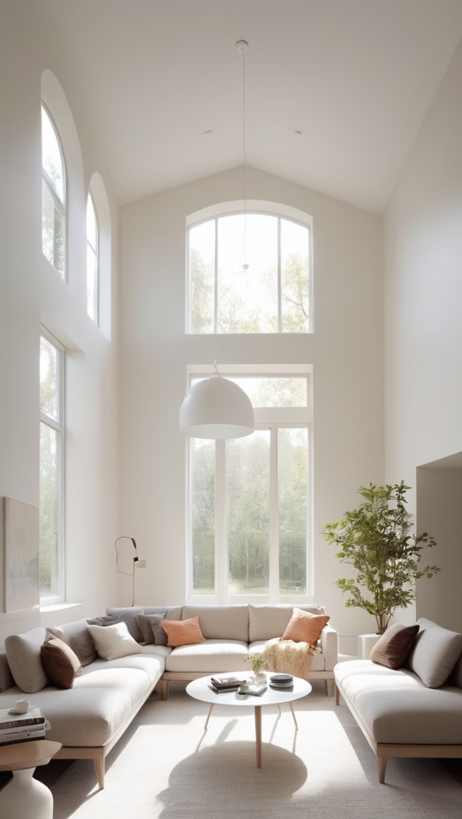 modern living room decor, minimalist interior design, contemporary home decor, sleek furniture, stylish living room design