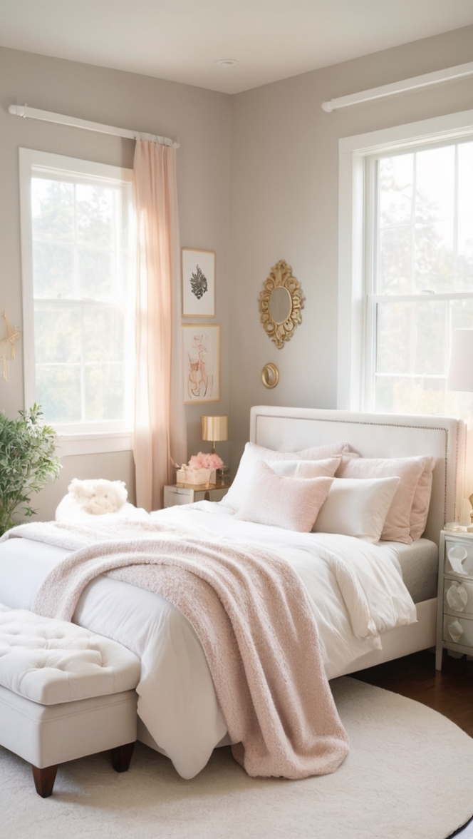 cozy bedroom decor, luxurious bedroom design, elegant bedroom ideas, chic bedroom inspiration, opulent bedroom style