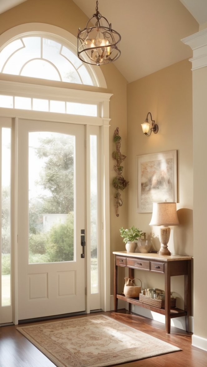 cozy home decor, home entrance ideas, modern home entrance, stylish home entrance, welcoming home entrance