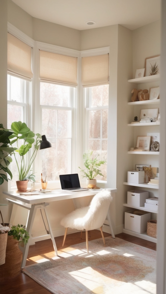 cozy home office design, home office organization, modern home office decor, minimalist home office ideas, rustic home office furniture