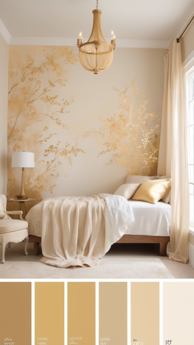 gold paint, metallic gold, gold decor, golden hues, luxury paint