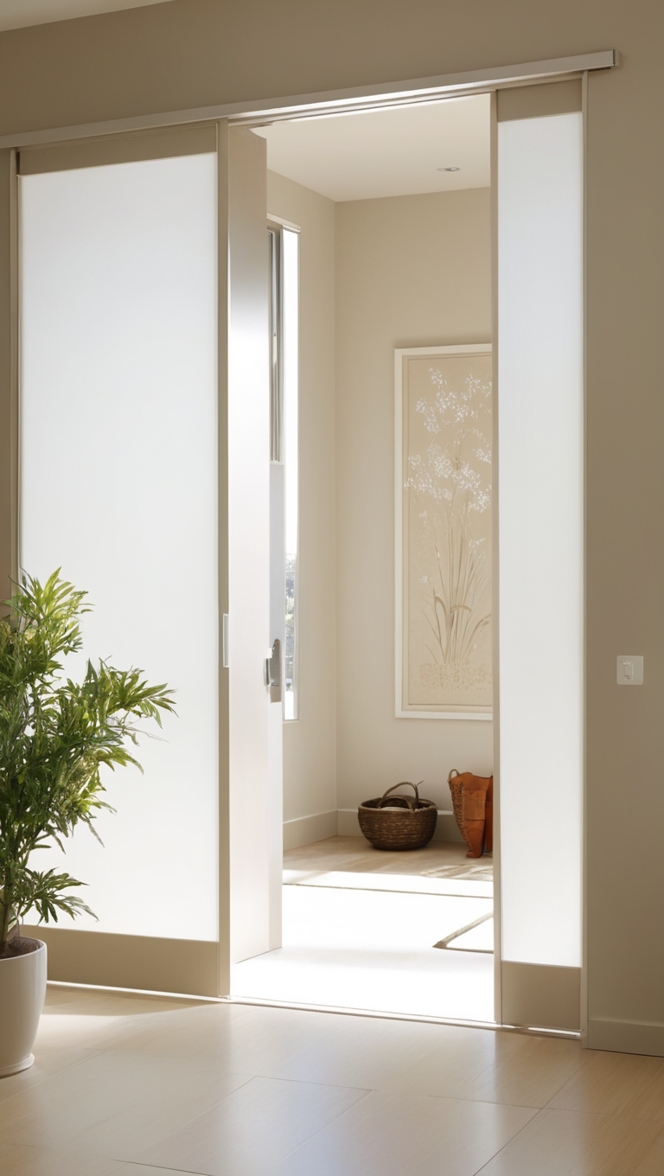 Benefits of a hall sliding door design ?