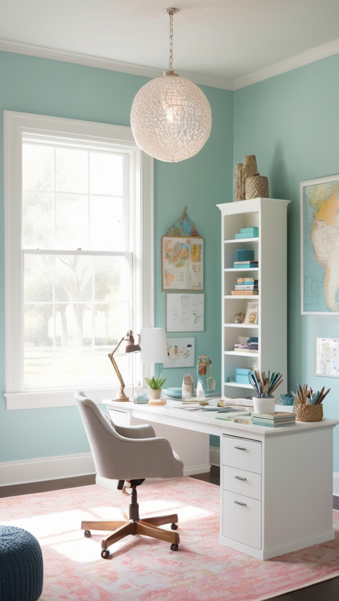 home office organization, craft room storage solutions, desk organization ideas, craft room layouts, home office design tips