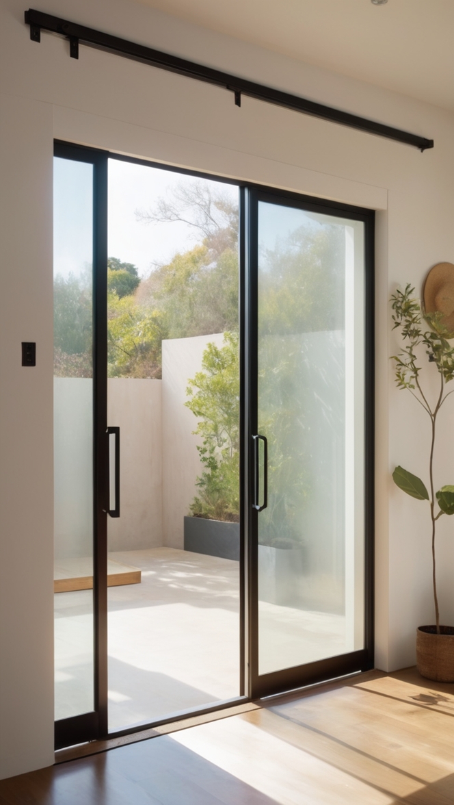 Can I enhance my home with a stylish iron sliding door design? ?