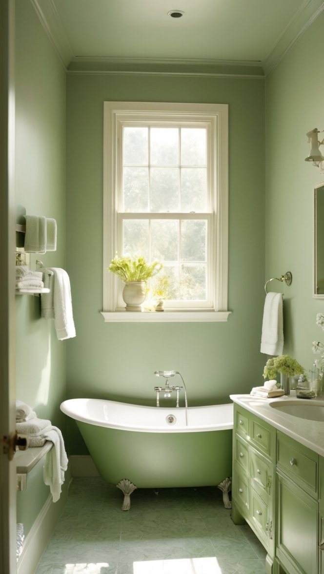 green bathroom decor, interior design, bathroom renovation, bathroom ideas, modern bathroom design