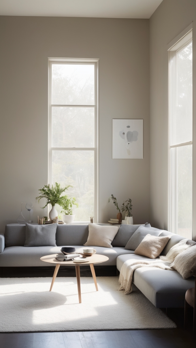 minimalist home decor, modern living room design, trendy interior design ideas, sleek furniture, contemporary decor styling