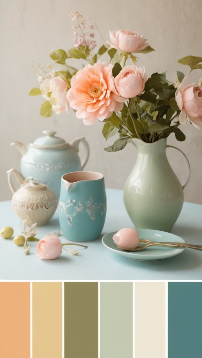 retro color scheme, vintage color trend, 70s color palette, nostalgic color scheme, classic color combination