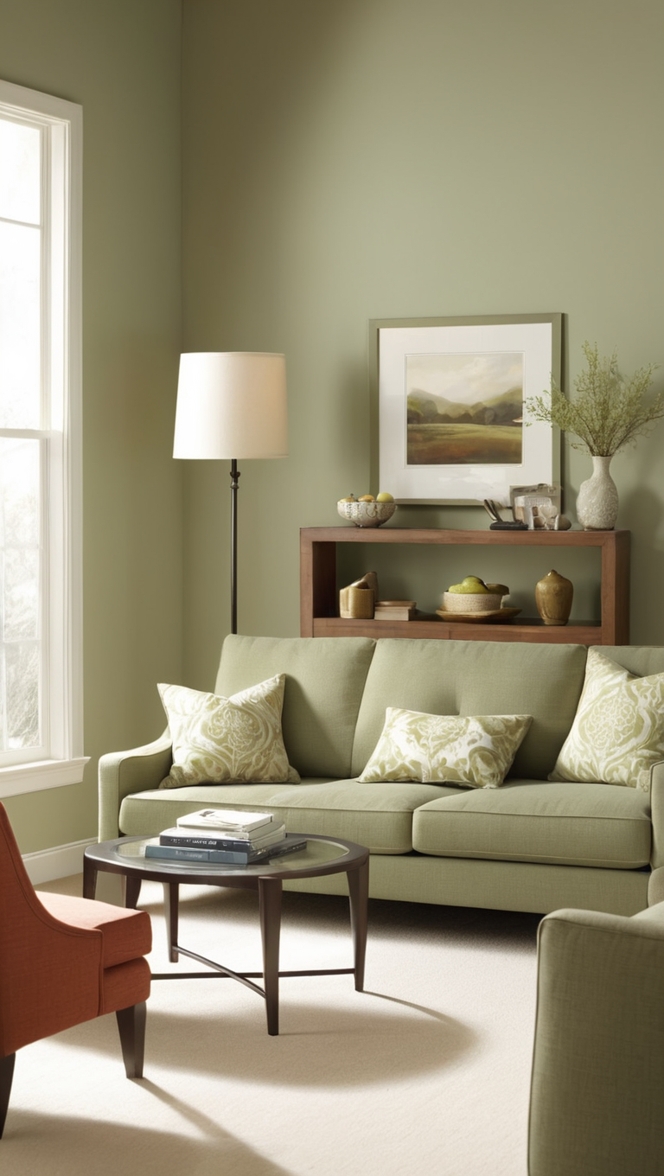 sage green sofa,
living room decor ideas,
green couch design,
modern sage green couch,
styling a sage green sofa