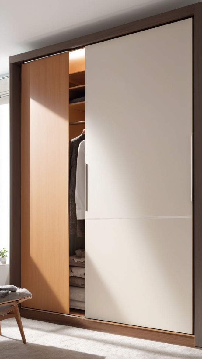 Can I find a stylish sliding door wardrobe laminate design? ?