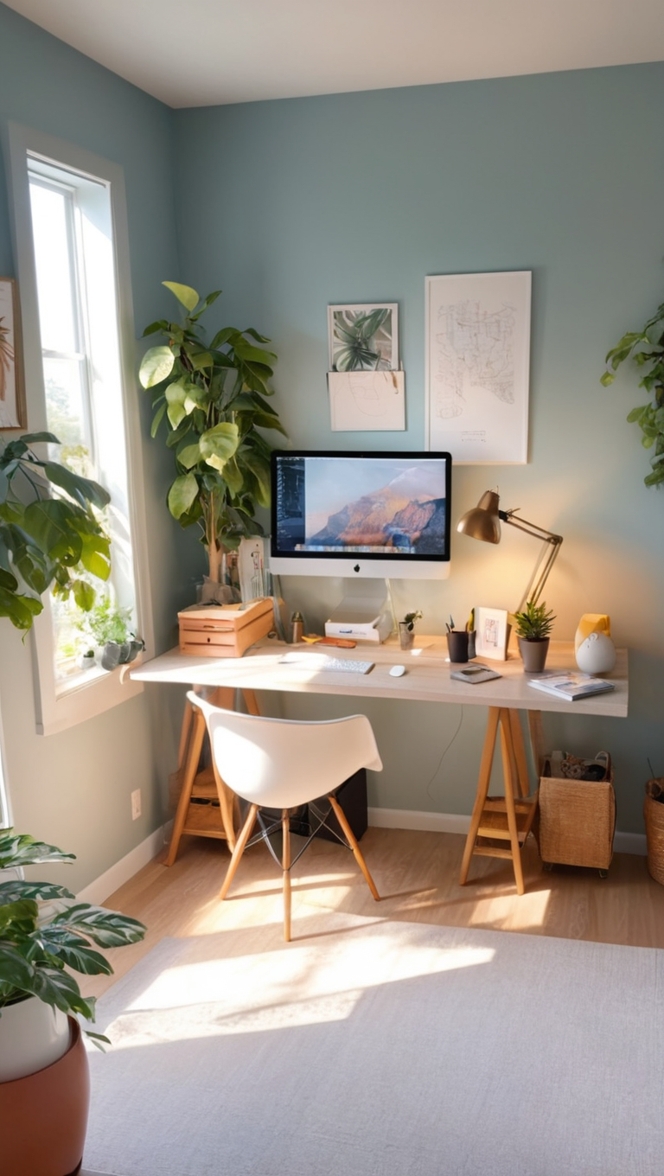 work from home setup, home office organization, remote work essentials, ergonomic desk setup, productive workspace