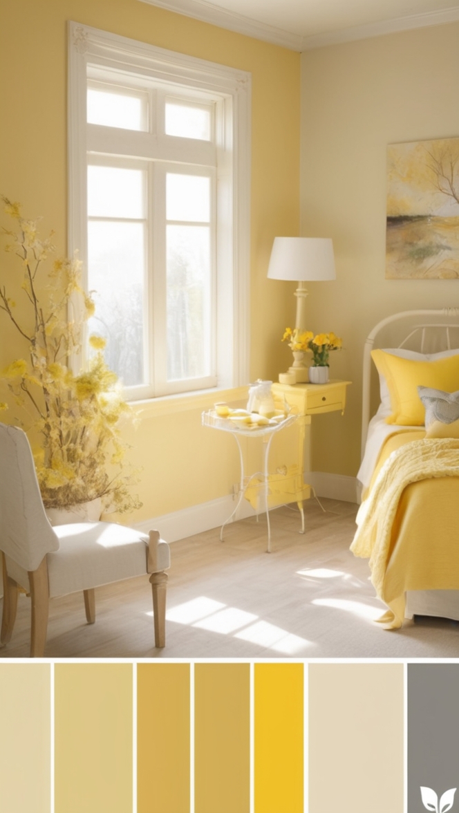 yellow paint, yellow art supplies, yellow home decor, yellow wall paint, yellow interior design