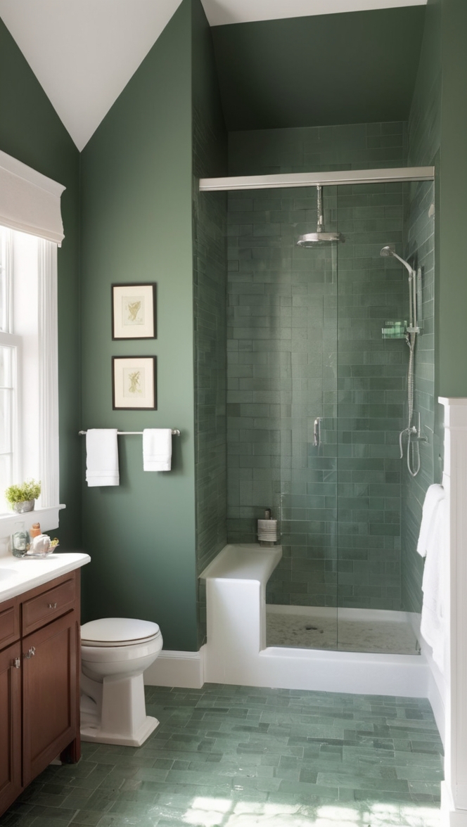 green bathroom tiles, white and green bathroom tiles, dark green bathroom tiles, bathroom tile ideas green, green patterned bathroom tiles