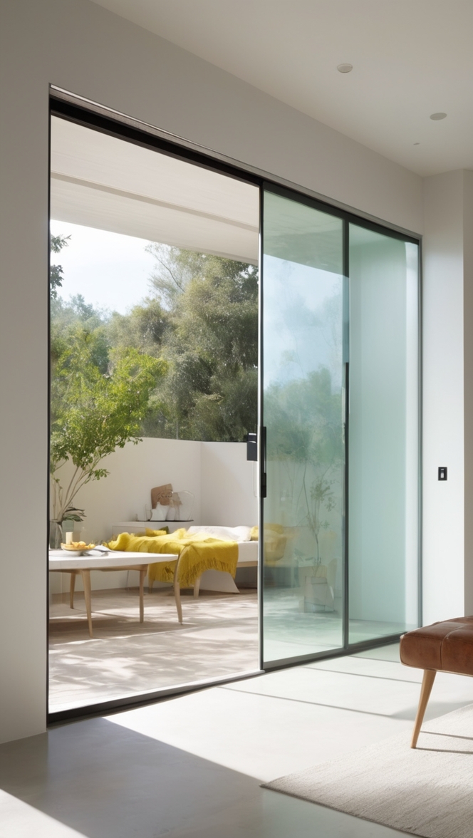 Can I incorporate a modern glass sliding door design for seamless indoor-outdoor living? ?