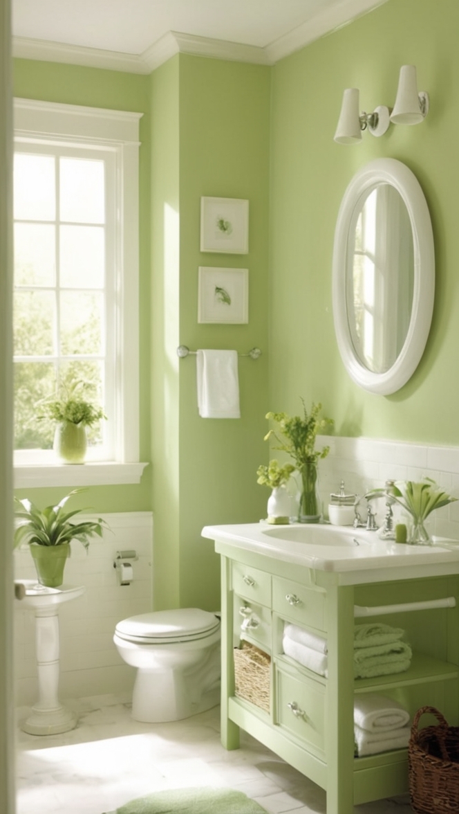 green and white bathroom decor, elegant bathroom designs, modern bathroom renovation, fresh bathroom styles, stylish bathroom themes
