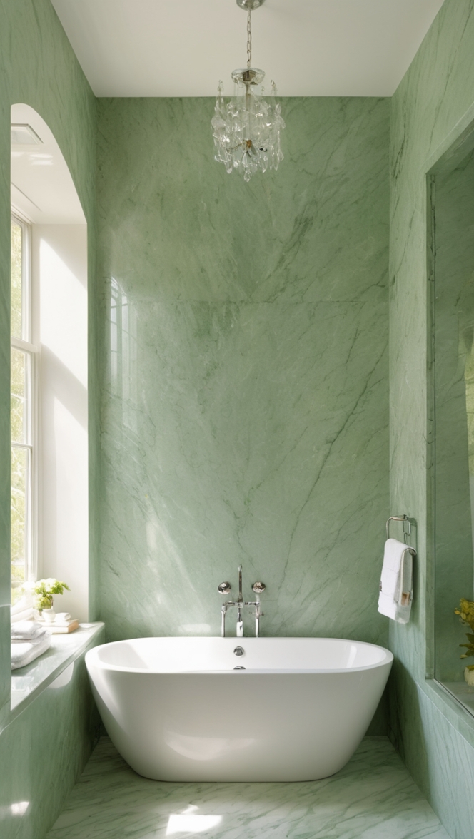 green marble tiles, marble bathroom countertops, luxury marble bathroom, green marble vanity, marble bathroom floors