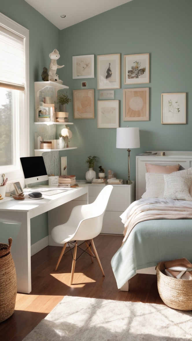 home office organization,home office furniture, small space solutions, home office design, bedroom office ideas