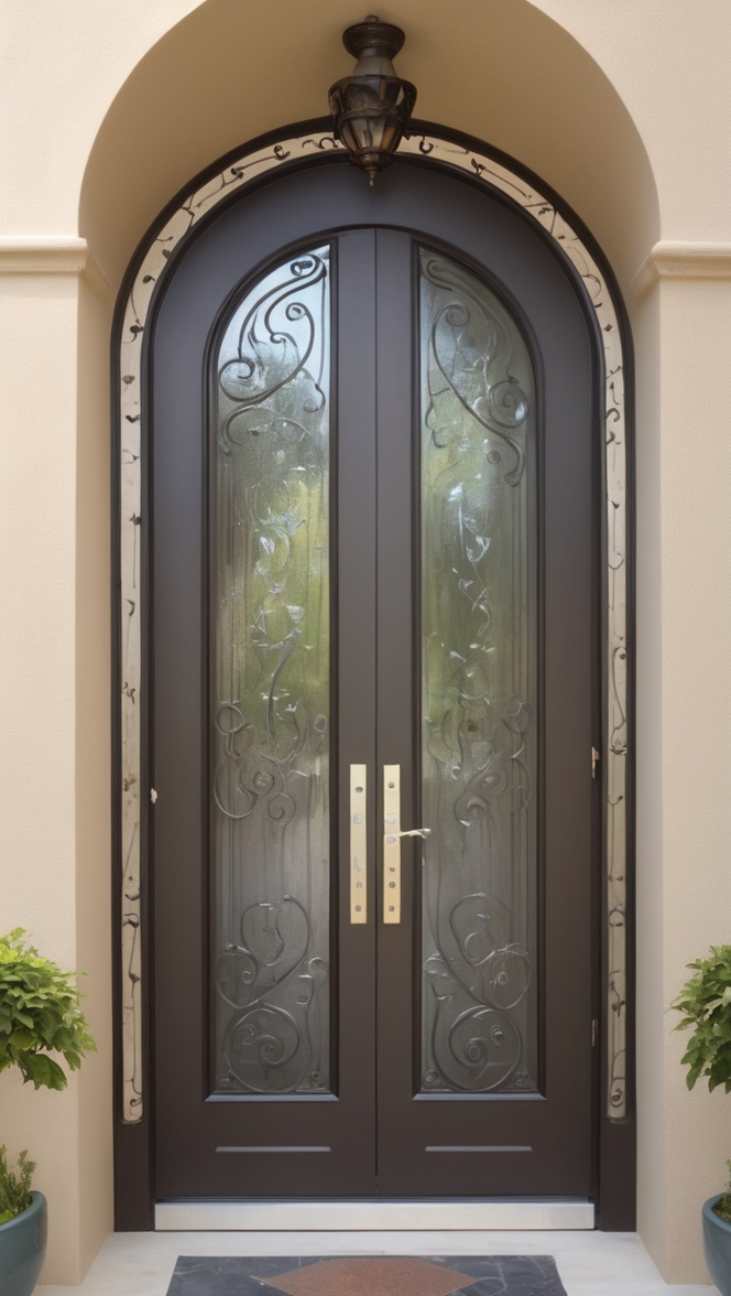 How can I enhance the security of my entrance with a stylish safety door iron design entrance? ?