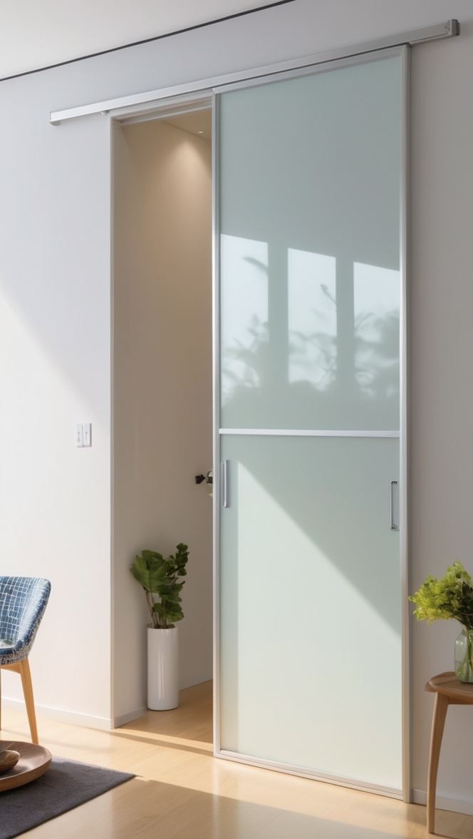 How can I enhance my space with a modern sliding door laminate design? ?