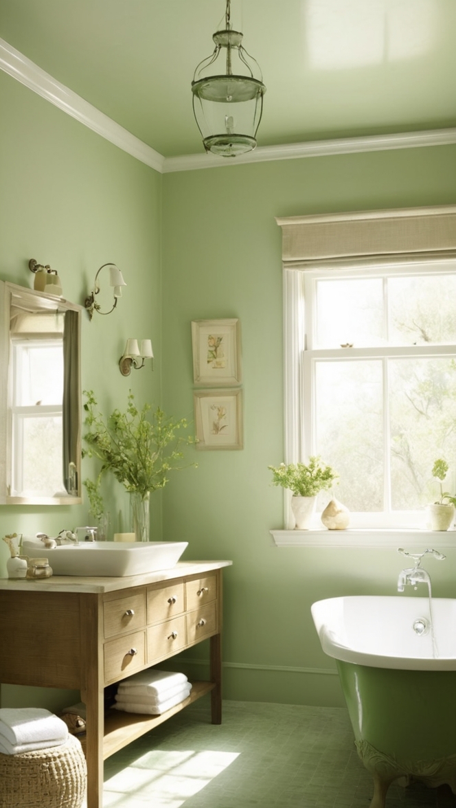 vintage bathroom decor, vintage green tiles, antique bathroom accessories, retro bathroom design, vintage bathtub faucet