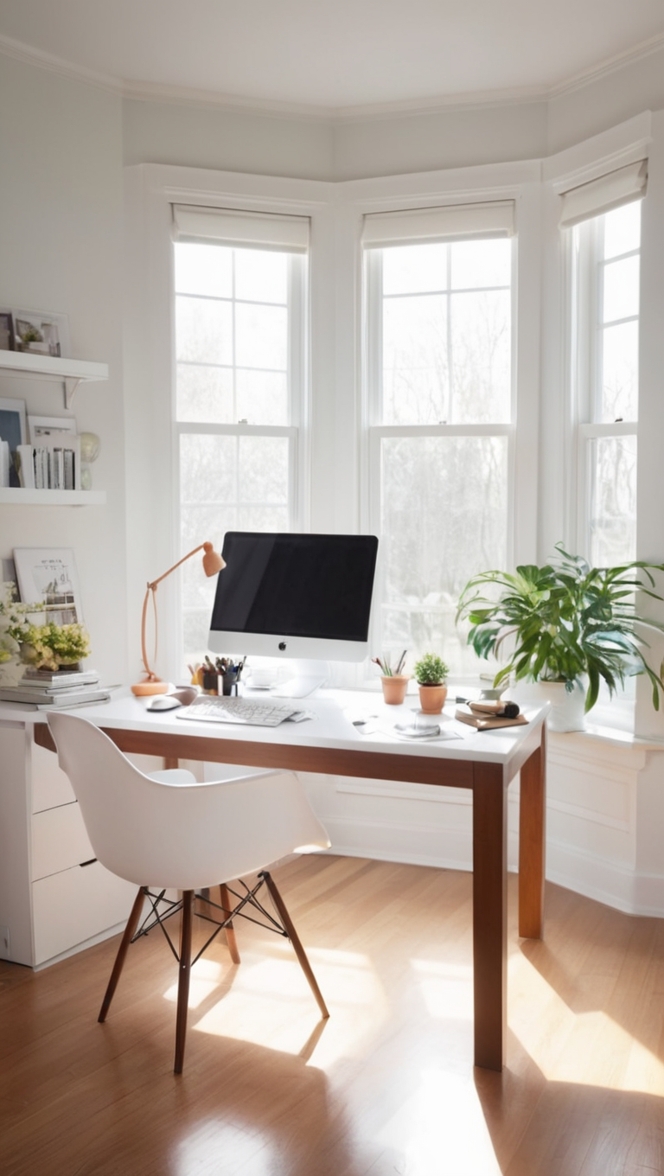 How can I create an aesthetic home office room? ?
