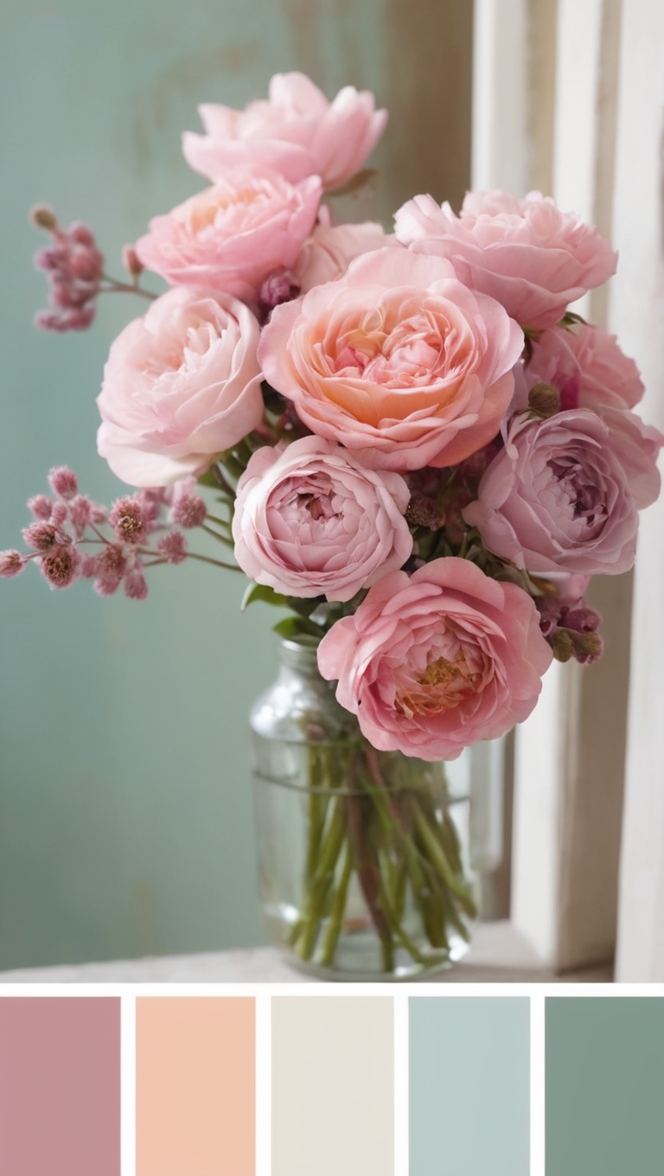 color scheme, vibrant hues, striking colors, vivid tones, eye-catching palette