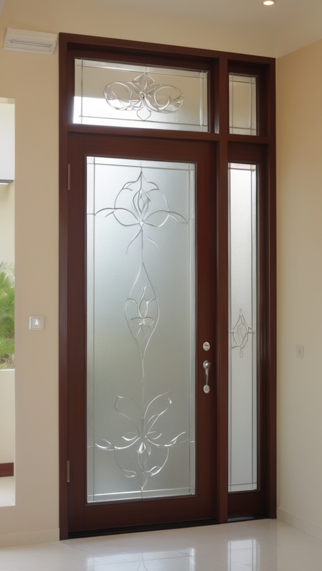 latest trends in main door glass design entrance ?