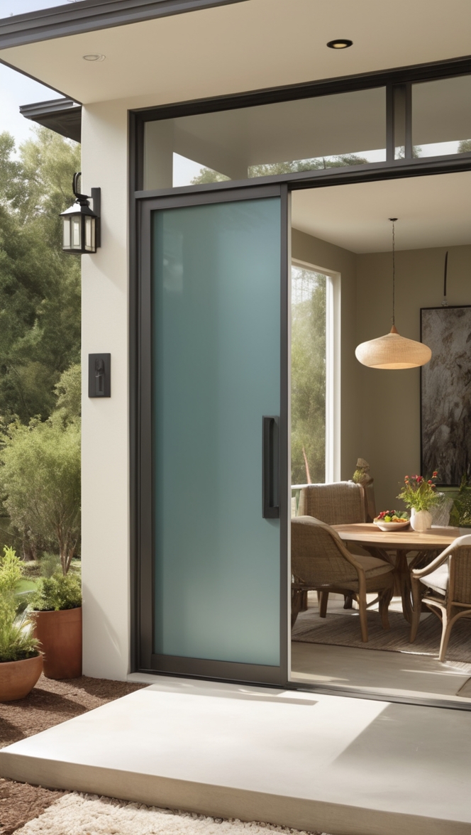 metal sliding door, outdoor sliding door, modern metal door, metal door design, patio sliding door
