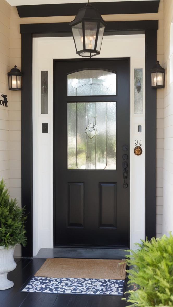 What makes a modern front door black so appealing? ?