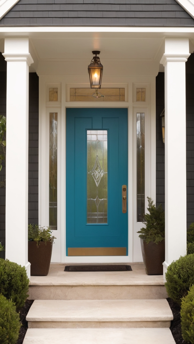 What are some stylish modern front door ideas for your entrance? ?