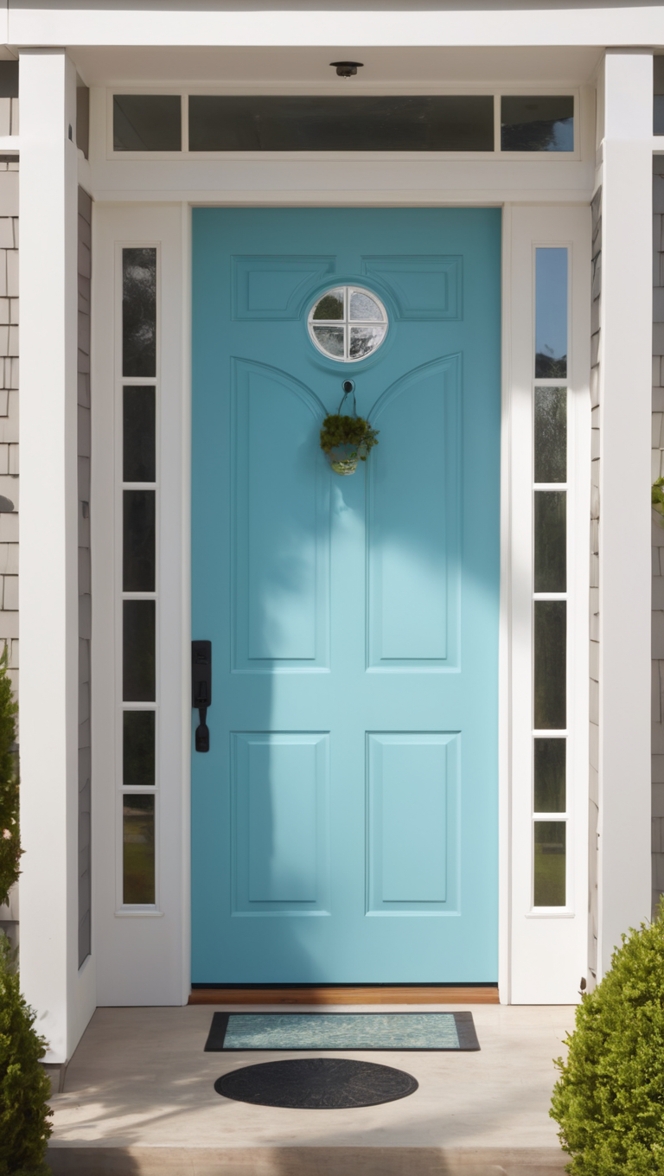 What makes a modern house front door stand out? ?