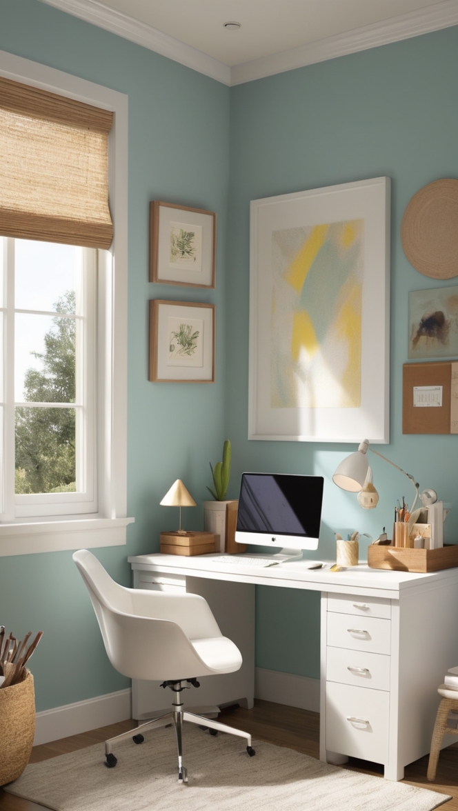 home office setup, small office design, modern office furniture, office organization ideas, minimalist office decor