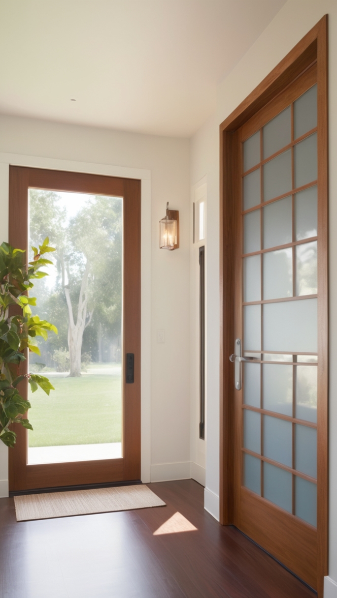 Is a modern wood front door a stylish addition to your home? ?