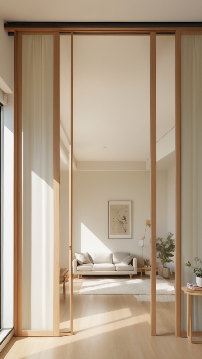 How can I find creative ideas for a partition sliding door design? ?