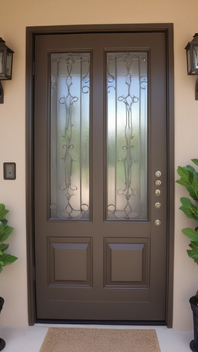 safety door grill, entrance door grill, wrought iron safety door, security door grill, decorative entrance grill