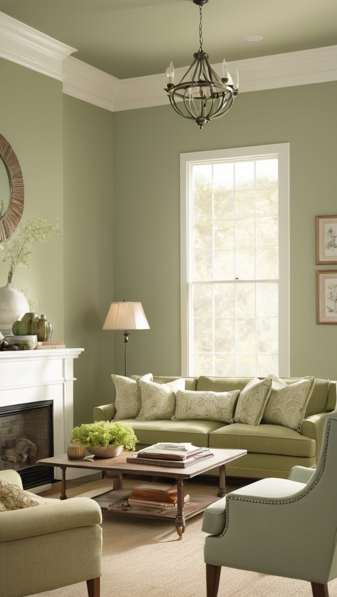 sage green wall panels, green wood paneling, living room paneling, sage green room decor, paneling for living room