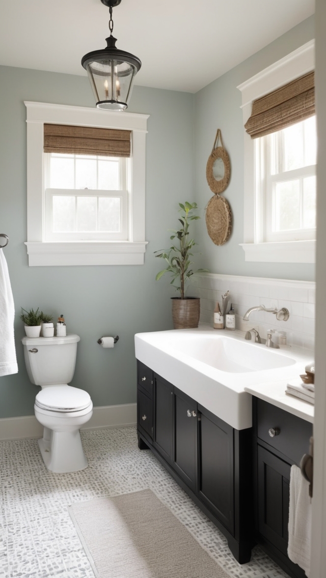 black and white bathroom decor, small bathroom renovation ideas, monochrome bathroom design, contemporary bathroom makeover, stylish small bathroom ideas