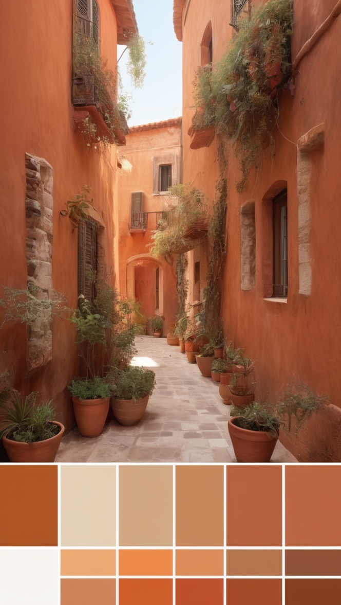 terracotta paint colors, terracotta color scheme, terracotta color combinations, terracotta color palette ideas, terracotta interior paint
