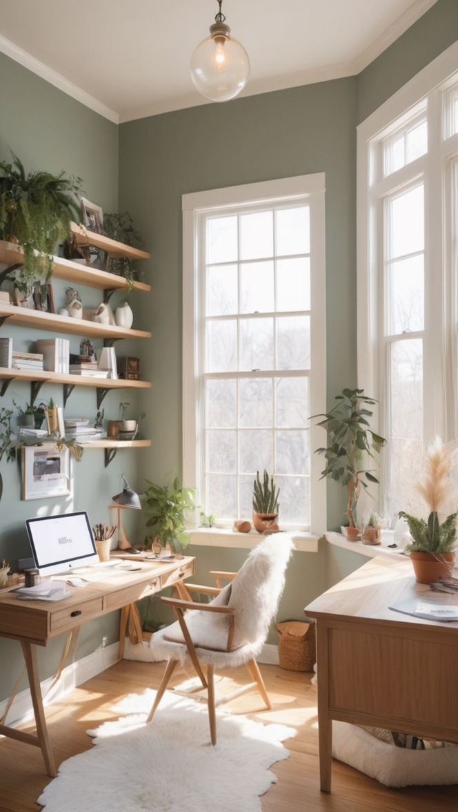 How can I create a magical vibe in my witch aesthetic home office? ?