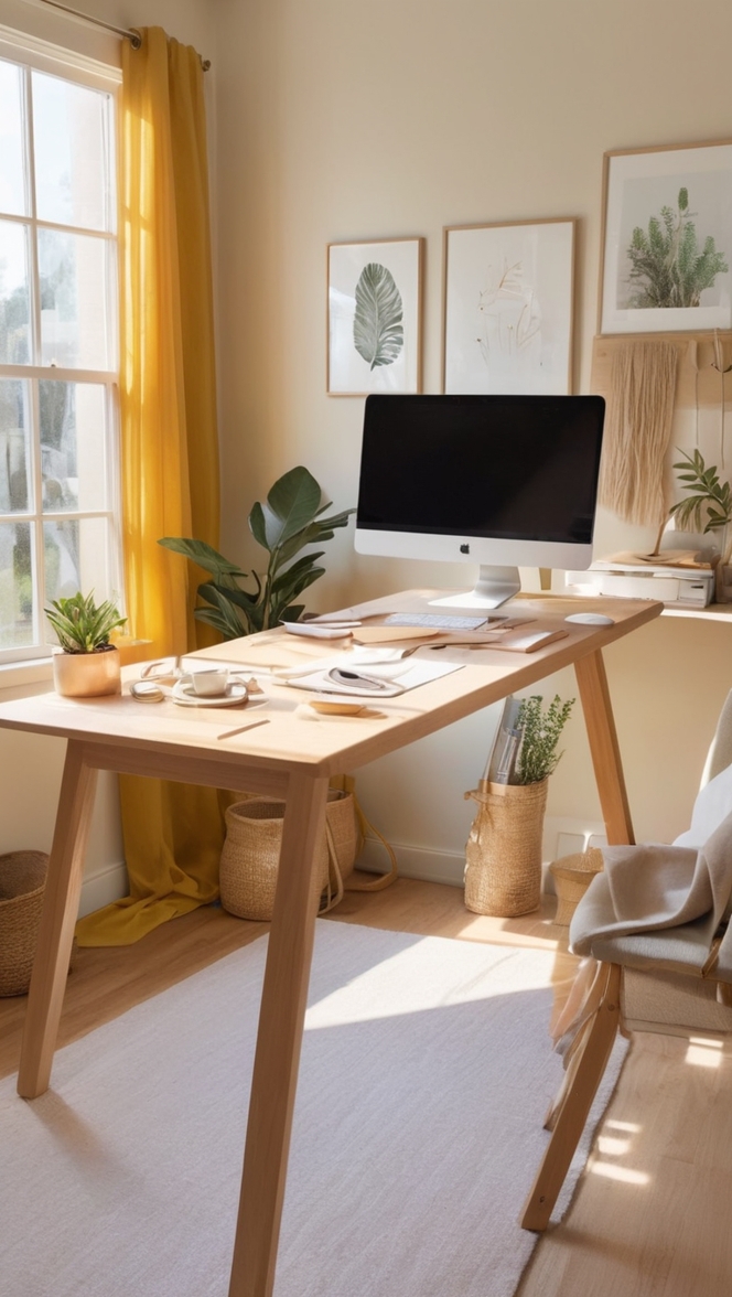 Is your work from home office aesthetic inspiring productivity? ?